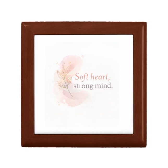 Soft Heart Strong Mind – Feminine Inspirational De Gift Box (Front)
