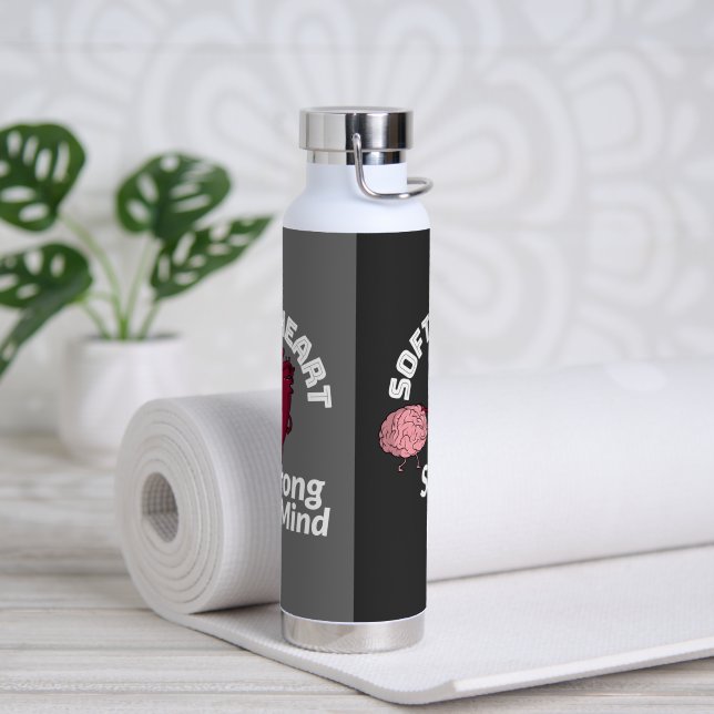 Soft Heart Strong Mind Water Bottle (Yoga)
