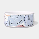 Soft Hearts: Continuous Line Valentine's Bowl<br><div class="desc">Seamless pattern with continuous line hearts in soft colors. Valentine's day background Vintage illustration Soft-colored hearts in a seamless pattern for a gentle Valentine's vibe. Colorful hearts entwine, celebrating love's endless journey. background, pattern, illustration, texture, decor, wedding, paper, fashion, love, gift, white, happy, line, seamless, cute, sketch, doodle, holiday, fabric,...</div>