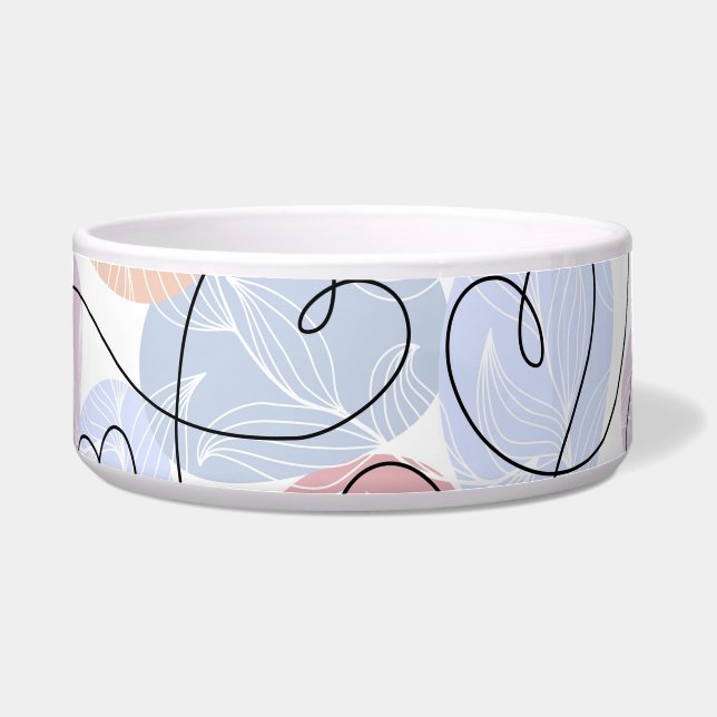 Soft Hearts: Continuous Line Valentine's Bowl (Front)