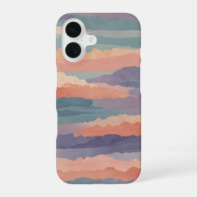 Soft Horizon Waves Iphone Case (Back)