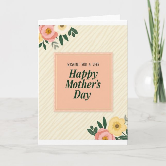 Soft Hued Mothers Day Art Card (Front)