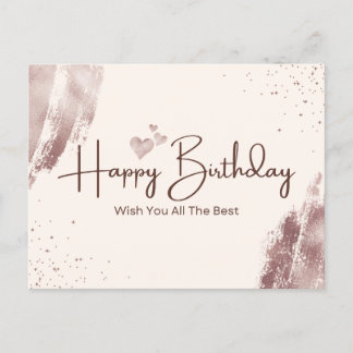 Soft Hues Birthday Greeting Card - Best Wishes