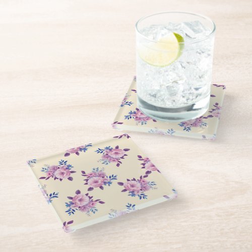 Soft Hues Floral Bush Coaster