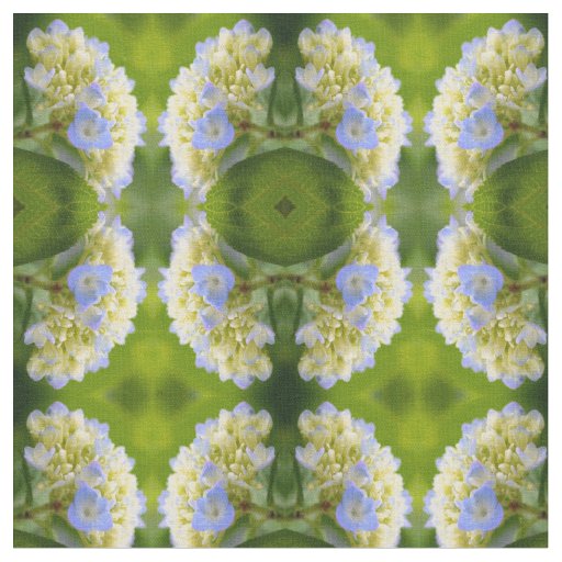 Soft Hydrangea Flower Pattern Fabric