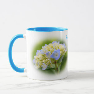 Soft Hydrangea Flower Personalized Mug