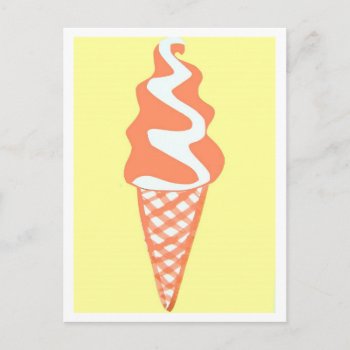 Soft Ice Cream Postcard by TSlaughterStudio at Zazzle