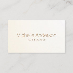 Soft ivory cream trendy satin gradient business card