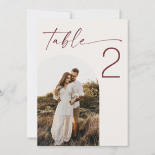 Soft Ivory Wedding. Elegant Photo Table Number 5x7