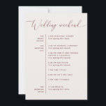Soft Ivory Wedding Itinerary | Weekend Timeline Invitation<br><div class="desc">A beautifully organized wedding weekend card designed to share important event details while adding an elegant touch to your invitation suite. The front features a clear timeline for rehearsal dinner, wedding day celebrations, and post wedding brunch, while the reverse side includes a warm welcome message for guests. Set on a...</div>