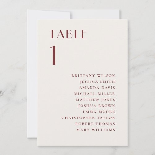 Soft Ivory Wedding Seating Chart | Elegant Classic Invitation