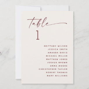 Soft Ivory Wedding Seating Chart Elegant Minimal Invitation