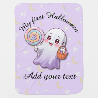 Soft Kawaii Ghost Baby Blanket