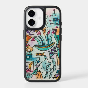 Soft Landing-Whimsical Modern Art iPhone 17 Case