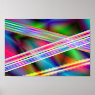 soft lasers abstract art poster