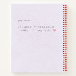 Soft Lavender Dog Notebook | Relaxing Cozy Journal