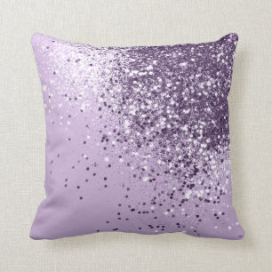 Soft Lavender Lady Glitter #1 (Faux Glitter) #art Throw Pillow