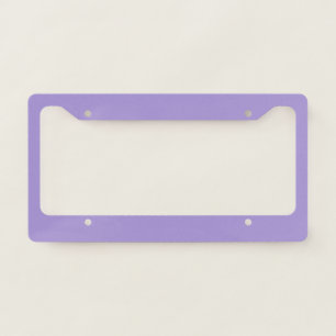 Soft Lavender Purple Color License Plate Frame