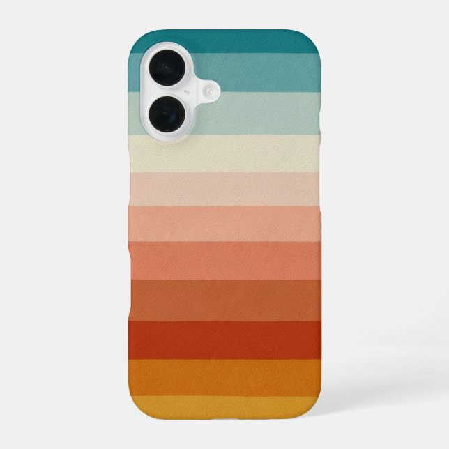 Soft Layered Retro Lines iPhone Case (Back)