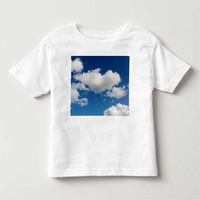 Soft layers of cloud toddler t-shirt (Front)