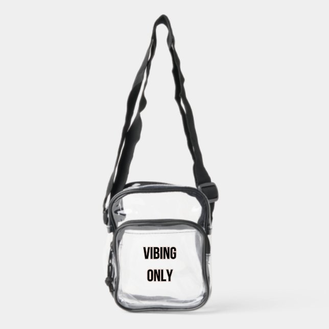 soft life aesthetic clear crossbody bag  (Front)