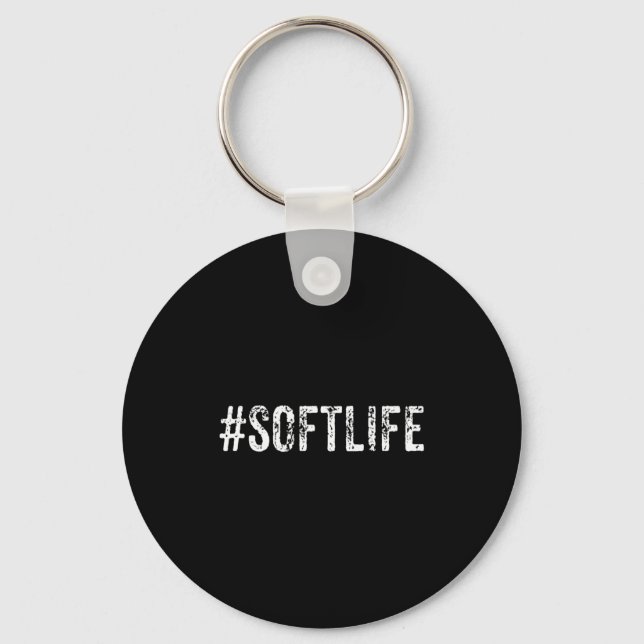 Soft Life Dont Stress Stress Softlife Softli  Keychain (Front)
