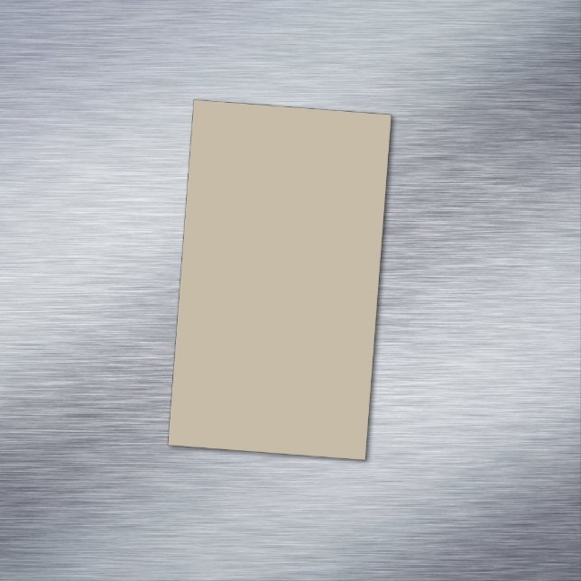 Soft Light Beige Background – Wedding Design Business Card Magnet (In Situ)