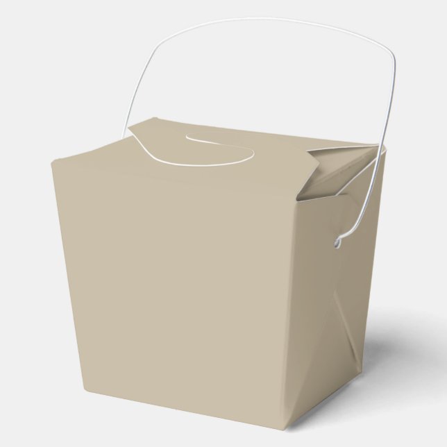 Soft Light Beige Background – Wedding Design Favor Boxes (Front)