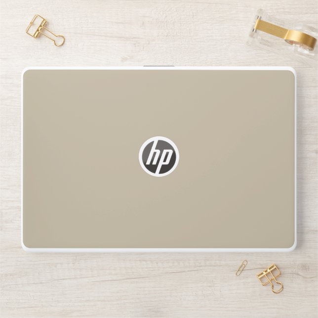 Soft Light Beige Background – Wedding Design HP Laptop Skin (Desk)
