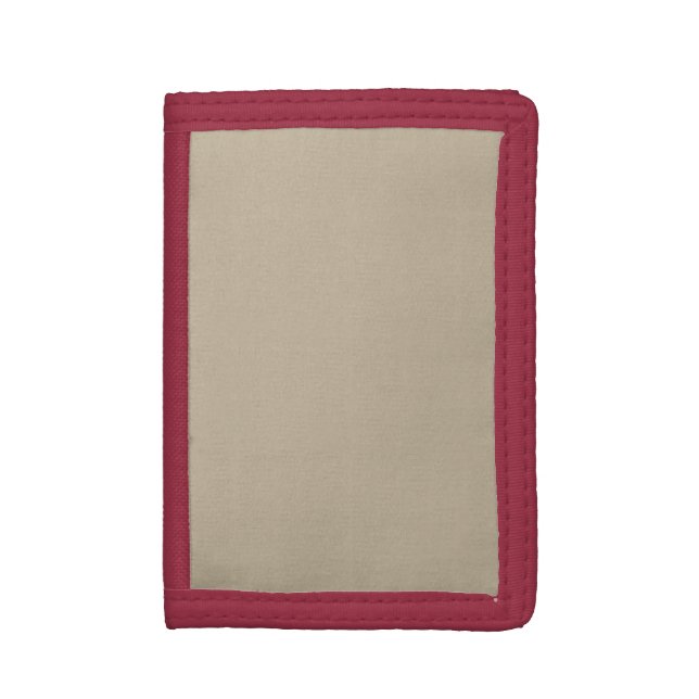 Soft Light Beige Background – Wedding Design Trifold Wallet (Front Vertical)