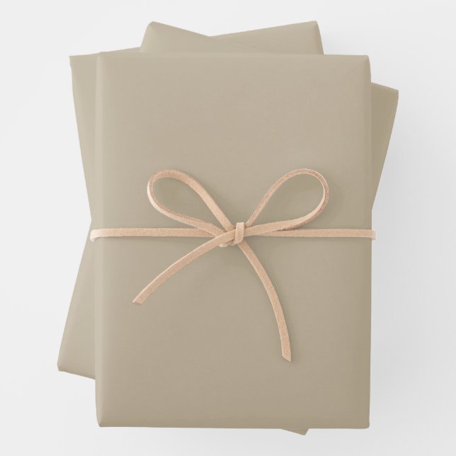 Soft Light Beige Background – Wedding Design Wrapping Paper Sheets (In situ)