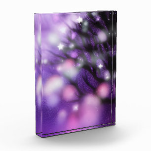 Soft Lights Tree Silhouette Acrylic Award