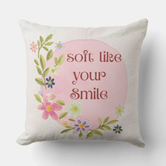 soft like your smile pillow case