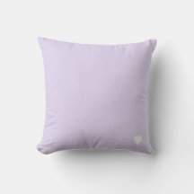 Soft Lilac Purple Solid Pastel Color With Heart