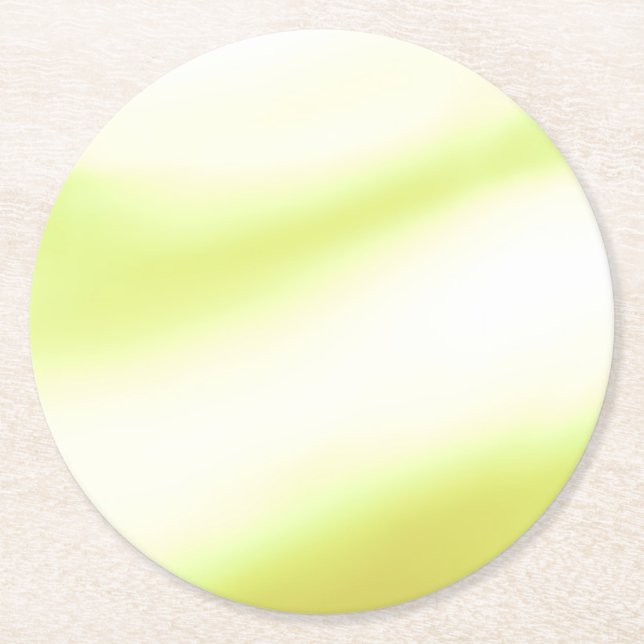 Soft Lime Print Paper Coaster (Front)