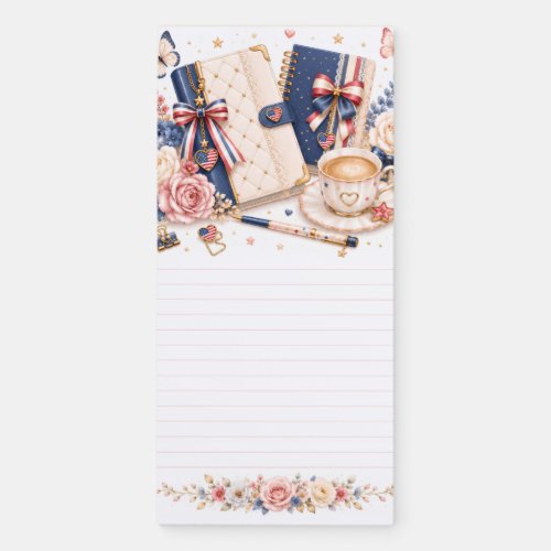 Soft Luxury 4th of July Patriotic Notepad