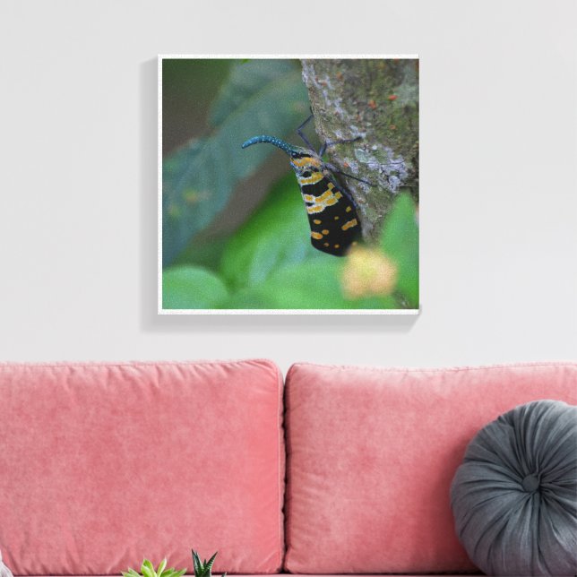 Soft Macro Nature Art Stretched Canvas Print (Insitu(LivingRoom))