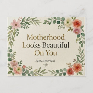 Soft Mama Club Floral Greeting Card
