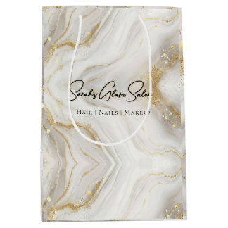Soft Marble Glam Salon Bag – Modern Editable Desig