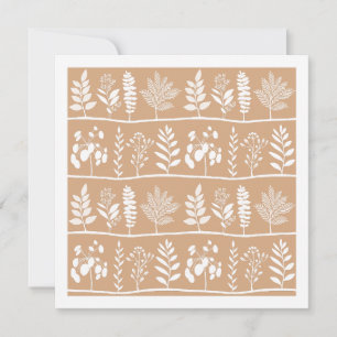 Soft Marigold Botanical Silhouettes Botanic Rhythm Note Card
