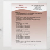 Soft Mauve Custom Resume Template (Front/Back)