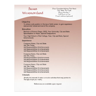 Resume Letterhead 6 Soft Mauve Custom Resume Template Letterhead Resume Letterhead cv Soft Mauve Custom Resume Template Letterhead