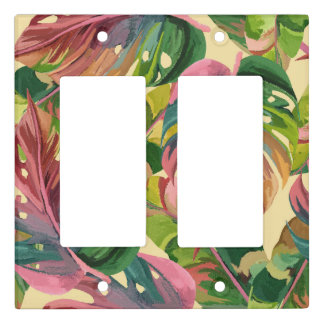 Soft Mauve Floral Serenity Light Switch Cover