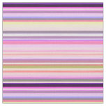 Soft Mauve Lilac Horizontal Stripes  Fabric