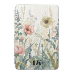 Soft Meadow Impression – Watercolor Botanical Wall iPad Mini Cover