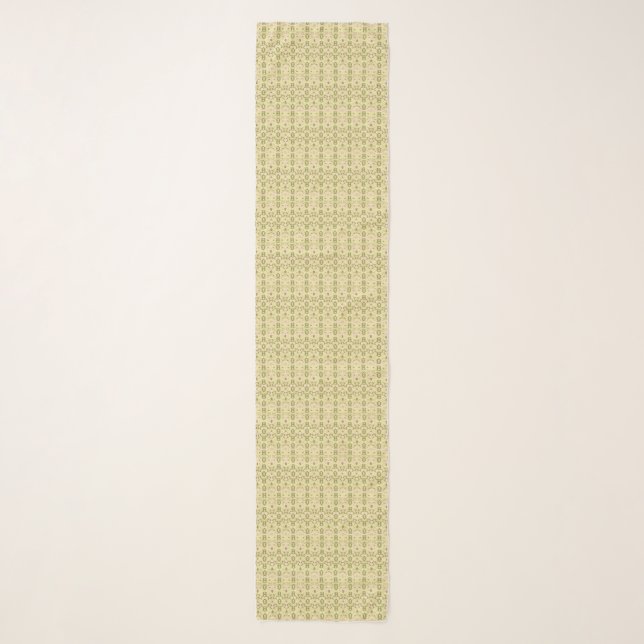 Soft Meadow Lattice Chiffon Scarf (Front)