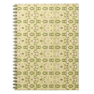 Soft Meadow Lattice Spiral Photo Notebook
