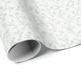Soft Meadow Muted Sage - Neutral Wrapping Paper