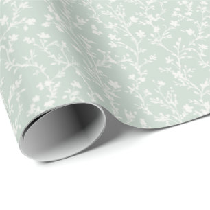 Soft Meadow Neutral - Muted Sage Wrapping Paper