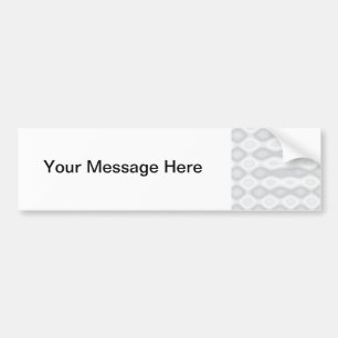 Soft Metallic Pattern in Silver Colors Bumper Sticker